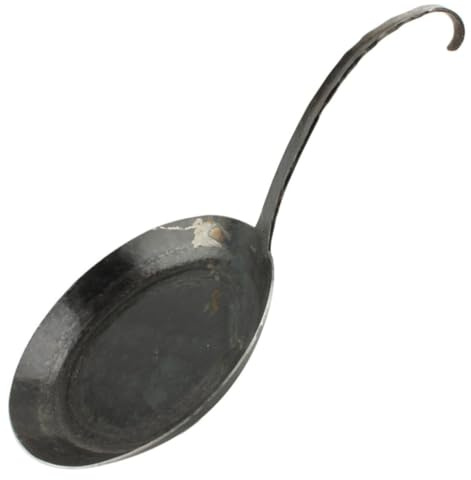 Armory Replicas™ Hand Forged Iron Frying Pan – 11 Durable Medieval-Style Pan for Gas, Induction, Wood & Open Fire Cooking