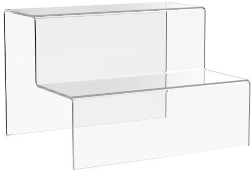 Large 2 Step Acrylic Shop Display Riser Plinth for Jewellery PoS