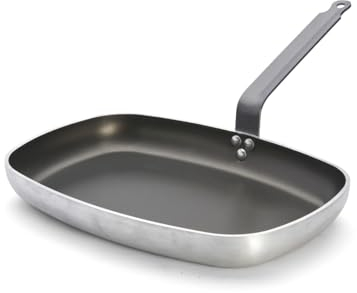 De Buyer 8181.32 - Padella per pesce antiaderente Choc, ø 32 cm Rectangle L 38cm / l 26cm / H 4,2cm