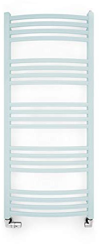 Anapont Radiateur Électrique Sèche-serviettes Sèche-serviettes Serviettes Blanc Plié,avec Thermoplongeur,Cartouche Chauffante Ktx 2 et Befuellung,en Différentes Tailles Disponible,Porte