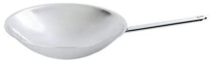 DEMEYERE Wok a Base Rotonda, Metallo, Argento
