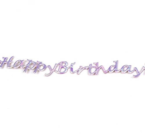 SeKleBo Selbstklebende BordüreHappy Birthday - lila schimmernd - 94210 42