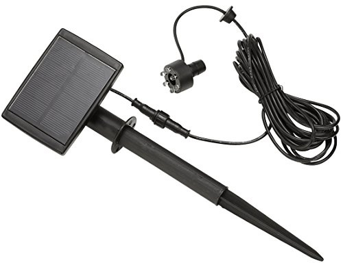 Dehner LED Solaire Universel Tête Éclairage LED, Ø 3 cm, Plastique, Noir