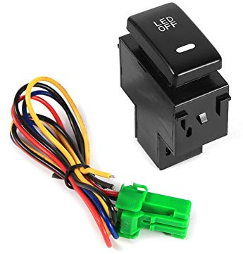 Interruttore luci fendinebbia auto a LED 12V Interruttore luci di marcia diurno blu