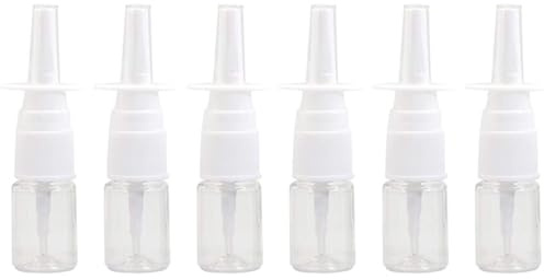 Lot de 12 mini vaporisateurs nasaux en plastique - 5 ml - Portable - Rechargeables - Pour cosmétiques, parfums, maquillage, eau claire 5ML
