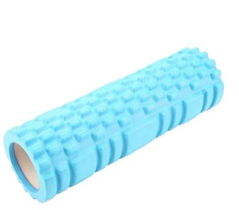Rullo di Schiuma per Massaggi Muscolari e Rilassamento Profondo - Ideale per Fitness, Yoga, Pilates e Allenamento Sportivo - Schiuma Densa per Recupero Muscolare (Blu)
