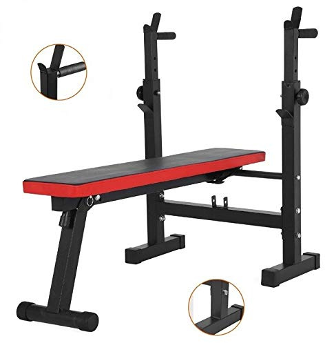 Hantelbänke Herren Fitness Langhantel Rack Squat Rack Bankdrücken Krafttrainingsstand Multifunktionsregal Einstellbare Halterung Home Indoor-Fitnessstudio Regale