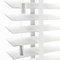 Optimal Products Faux Wood Window Venetian Blinds Blind With Tape 50mm Slats White Grey TRIMMABLE Fittings Included Luxury Look (White, 45 x 150 cm)