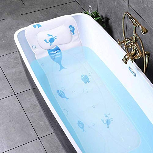 HAIBI Badewannenkissen, Ozean Extra-Große Ganzkörper-Badewanne Kissen rutschfest Spa Badewanne Matte Matratze Pad Super Atmungsaktive 3D Mesh Schichten