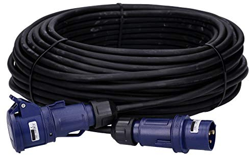 Voxura CEE Kabel Verlängerungskabel Camping Boot Caravan Wohnmobil Wohnwagen Stromkabel 3-polig 230V H07RN-F 3G 2,5 16/3 16A IP44 50m