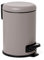 TATAY Bathroom Trash Bin with Stainless Steel Pedal, 3L Capacity, Remvable Inner Case, Cushioned Drop Closure, BPA Free, Taupe. Measures 17,5 x 22,5 x 25 cm.