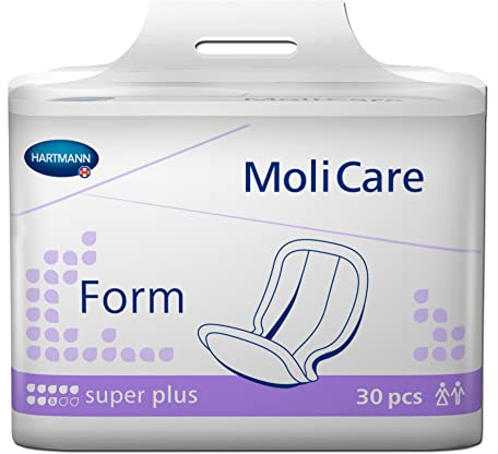 Paul Hartmann AG MoliCare® Form super plus 8 Tropfen Inkontinenzschutz Windel Inkontinenz-Liner Medium 32 Stück Tag- und Nachtgebrauch, schwerer Blasenschwäche