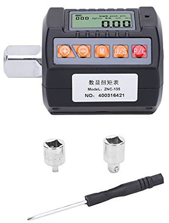 Digitaler Drehmomentschlüssel Drehmomentadapter Digitalanzeige Torsionsschlüssel-Adapter 13,5-135 Nm Messgerät 1/2 Zoll 3/8 Zoll 1/4 Zoll Antrieb