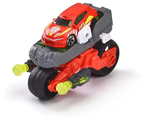 Dickie Toys Rescue Hybrids Transformator-Fahrzeug Drohnen-Bike - 12 cm, 2-in-1 Fahrzeug (Motorrad & Luftfahrzeug) für Kinder ab 3 Jahren, Kinder-Spielzeug mit vielen Features, Mehrfarbig