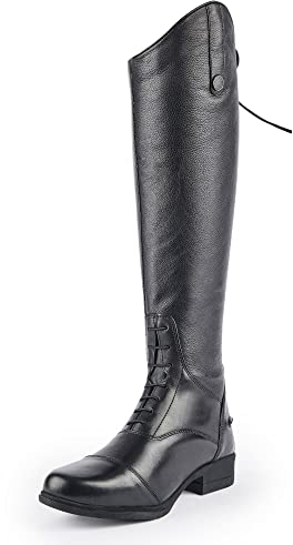 Shires Moretta Gianna Leather Tall Riding Boots - Field Boots - Multiple Sizes Black / 9 / Tall Slim