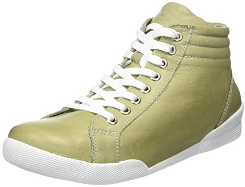 Andrea Conti Damen High Top Sneaker, kaki, 38 EU