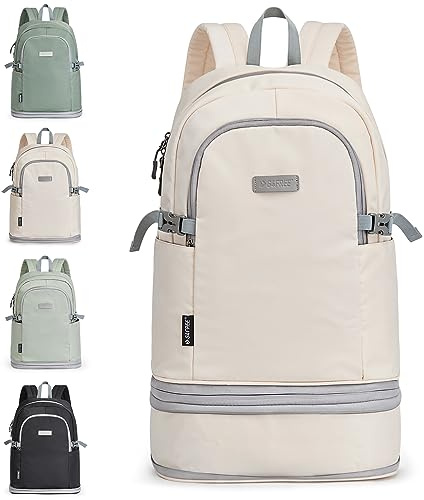 G4Free 35L Sportrucksack & Großer Reiserucksack mit Schuhfach und Nasstasche für Damen Herren Laptop-Rucksack für Fitness Pendeln und Reisen