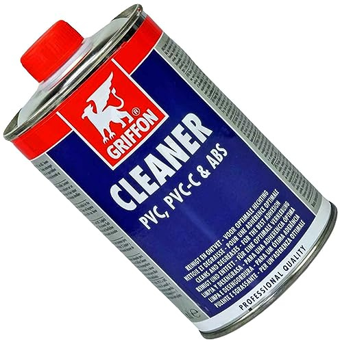MegaHaustechnik Professioneller Reiniger für Kunststoff PVC Rohr, Fitting | 500 ml Dose Cleaner Entfetter Reinigungsmittel für Anschlüsse Pinsel und Werkzeug universell einsetzbar
