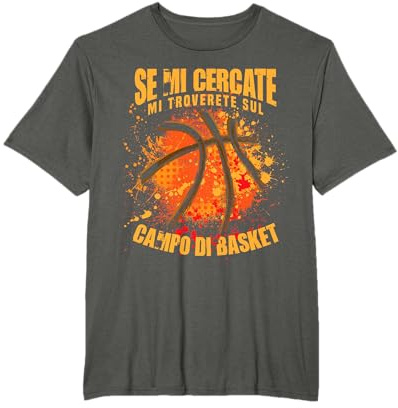 Giocatore di Basket Basket Pallacanestro Cestista Maglietta