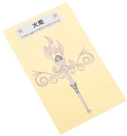 TOYANDONA Adesivo Per Paletta Di Chitarra Intarsi Personalizzati Decalcomanie Per Chitarra Facile Da Applicare e Rimuovere Acustica Ed Elettrica Idea Regalo Per Musicisti