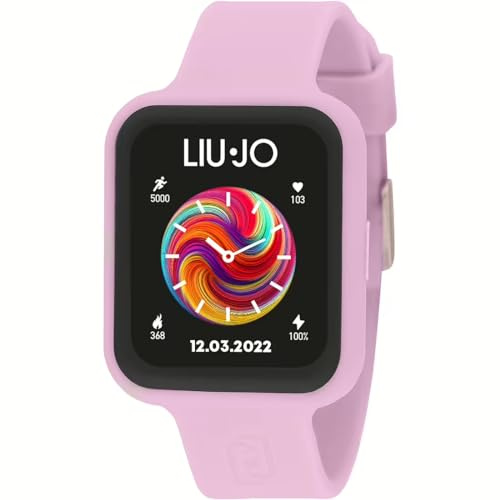Re mida Montre Liu Jo Femme Smartwatch Voice Fancy Caoutchouc Rose SWLJ132