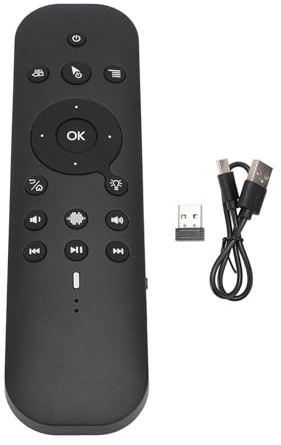 Air Remote Mouse, 2.4G och Bluetooth 5.0 Voice Computer Remote Mus 6-axligt Gyroskop Dubbelläge Hög Noggrannhet Sensor Bakgrundsbelysning Fjärrkontroll