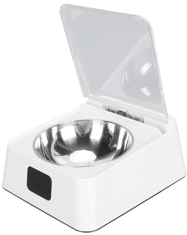 Automatischer Katzenfutterspender mit Infrarot-Sensorabdeckung, Abnehmbarem Napf, ABS und Edelstahl, Batteriebetriebener 2000-mAh-Katzen-Hundefutterspender mit Intelligentem