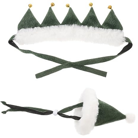 YARNOW Weihnachten Glockenhut- Für Hunde Und Aus Polyester Bequem Und Atmungsaktiv Leicht Anzuziehen Als Geschenk Für Haustiere Geeignet