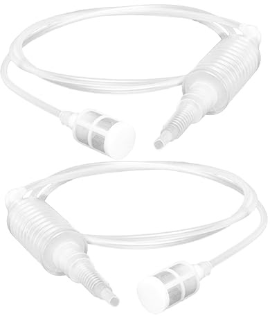 TINEASUR 2 Stück Siphon Handpumpe Mit Antiblockier Filterrohr Und Frontscheibe Tragbarer Ölsauger Für Benzin Öl Und Wasser Manuelle Kraftstoffpumpe Für Fahrzeuge Und Gartengeräte Notfall Gastransfer