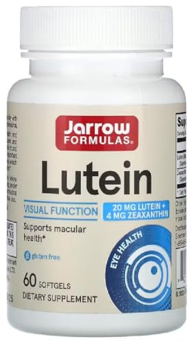 Jarrow Formulas - Lutein 20 mg | Augen- und Hautgesundheit - 60 Softgels