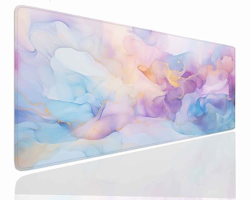 Tapis de Souris XXL 1600x800x4mm Grand Tapis de Bureau Tapis de Souris Gamer Tapis Bureau Gaming Antidérapant Résistant à l'eau, Tapis Souris XXL Mouse Pad Mat Stone sous-Mainm, Clavier Souris J-1002