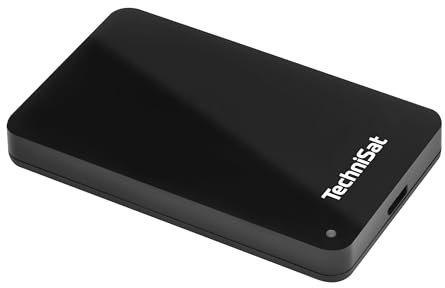 TechniSat STREAMSTORE 24-2,5 Zoll USB 3.2 Festplatte mit 1 TB Speicherplatz und LED Anzeige (1000 GB Speicherkapazität, Übertragungsrate 5 Gbit/s, USB Kabel Typ A)
