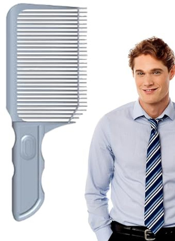 Cuencos de mezcla para la decoloración - Antiestático Peluquería 's Fade Para Hombres, Peine De Peinado Con Espalda Curva Y Dientes Triangulares, Mezcla De Peine Con Parte Plana, Para