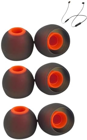 3 Paar | Ersatz Ohrstöpsel Silikon kompatibel mit JBL Reflect Flow, Endurance Peak II, Tune 125TWS, 130NC, 215TWS Ohrhörern | Geräuschisolierung | S/M/L 3 Verschiedene Größen