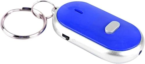 KeyFinder, Keychain Locator for Finding Lost Keys, Smart Anti-Lost Features, Whistle Activation, Portable and Easy to Find, Alarm, and Flashing Light for Pet Locator Key Suitcase (Blue)