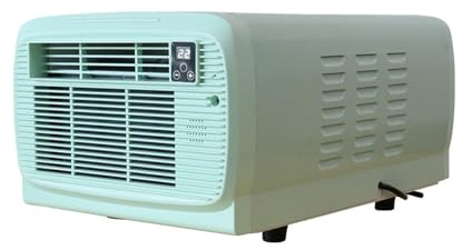 Aire Acondicionado Portatil Pequeño Camper de 2200 BTU, Compresor de Refrigeración Enfriador de Aire de Bajo Consumo para Habitaciones, Mascotas y Exteriores(220v)