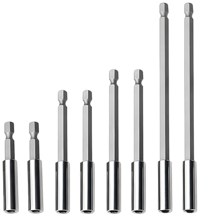 8 Pcs Magnetic Drill Bit Holder Drill Bit Extension, Magnetic Bit Holder Suitable For Drill Bit Holders, Replacing Chucks And Joints, and Repairing Parts