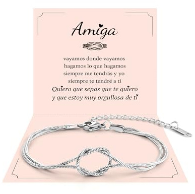 YELUWA Regalo Amiga Pulsera Mujer Pulseras de la Amistad Regalo Mujer