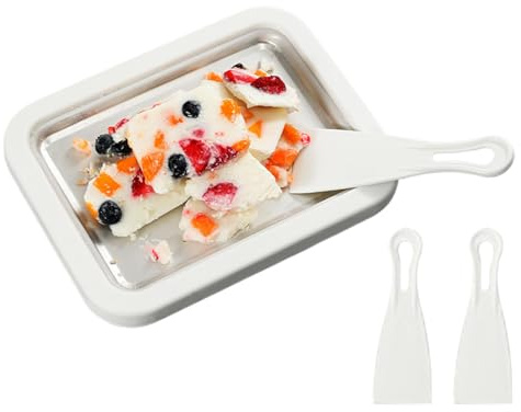 Yonuaret Ice Rolling Machine, Homemade Rolling Tray - Instant Cold Plate with 2 Spatulas - For Adults at Home Parties and Family Reunions as well as Outdoor Activities on Holiday and Cooking