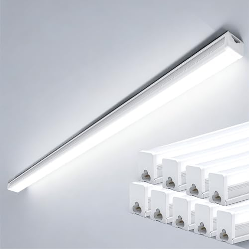TODEHI Lot de 10 Réglette LED 120cm - 36W 3996 Lumens 6500K blanc-IP65 extérieur étanche Connectable - pour Cave, Garage, et l'entrepôt - Lampe Fluorescente LED étanche