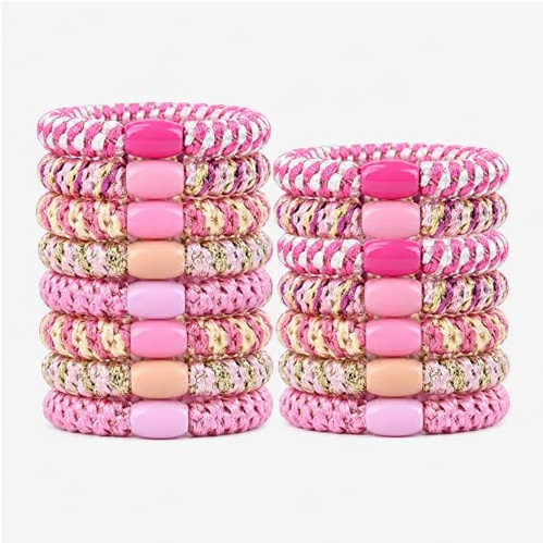 Carehabi Elastici Capelli Donna 15 Pezzi Elastici Capelli Bambina Multicolore Elastici Scrunchies Donne e Ragazze per Capeli Spessi, Lisci e Ricci