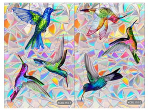 GALPADA Pegatina para Ventanas de Prisma Estática de Pvc Diseño Atrapasol, Película Decorativa Que Refleja la Luz para Proteger Vidrios y Puertas Corredizas