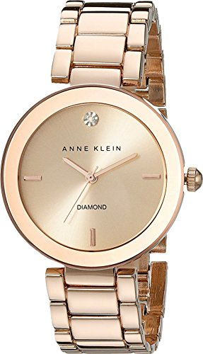 Anne Klein Women's Genuine Diamond Dial Bracelet Watch