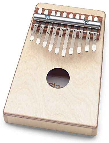 Stagg Kalimba 10 Schlüssel für Kinder, mit Tasche, Natur