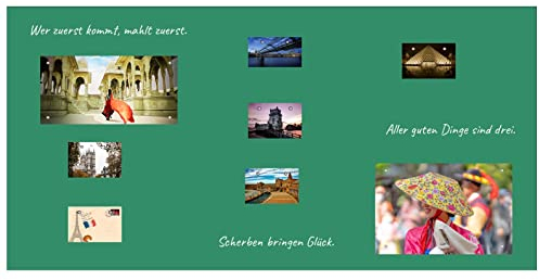 Magnet- Tafelfolie Farbe: Grün | Preis-Leistung Top - 15 Größen | beschreibbar, abwischbar, magnetisch | Wandtafelfolie Magnettafel Klebefolie - für Hoch- und Querformat (50x50cm)