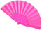 WS UK Fabric Handheld Folding Fan [Hot Pink]