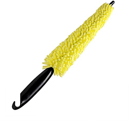 BSTCAR Fälgborste mikrofiberplast, premium fälgborste aluminiumfälgar borsthjul rengöring svampborste bildäck-tvättborste, effektiv rengöring