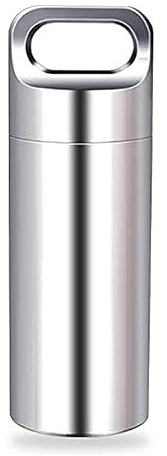 Mini Wasserdichte Behälter Pillendose Edelstahl Kapsel Dichtungs Behälter für Outdoor Camping