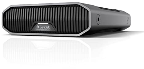 SanDisk Professional G-Drive 12TB Enterprise Class Desktop external Hard Drive, HDD up to 250 MB/s, USB-C (5Gbps), USB-C (USB 3.2 Gen 2), 7200 RPM Ultrastar, fast backup, Premium, Industrial enclosure