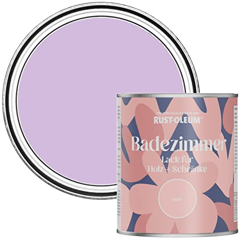 Rust-Oleum Purple Moisture Resistant Bathroom Wood and Cabinet Paint in Matt Finish - VIOLET MACAROON 750ML
